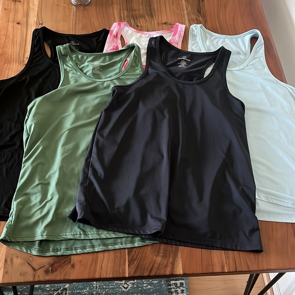 Pack of 5 Quick Dry Tank Tops NWOT